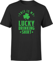 T shirt homme my lucky drinking shirt