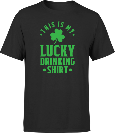 T shirt homme my lucky drinking shirt