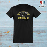  T shirt homme j'peux pas j'ai americano