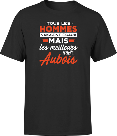 T shirt homme Les meilleurs sont aubois