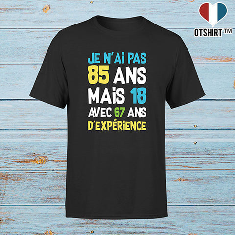 T shirt homme je n'ai pas 85 ans