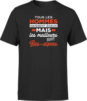 T shirt homme Les meilleurs sont bas alpins