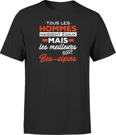 T shirt homme Les meilleurs sont bas alpins