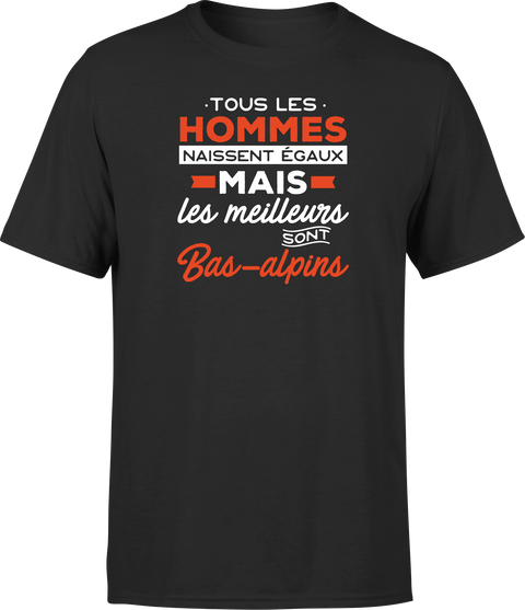 T shirt homme Les meilleurs sont bas alpins