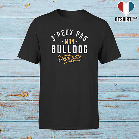 T shirt homme j peux pas bulldog