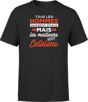 T shirt homme Les meilleurs sont catalans