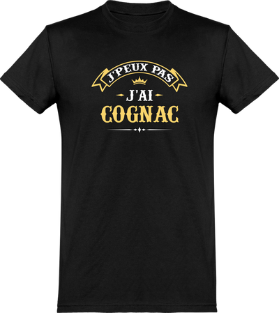  T shirt homme j'peux pas j'ai cognac