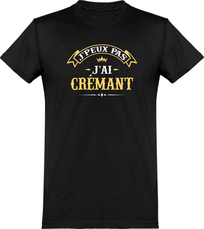  T shirt homme j'peux pas j'ai crémant