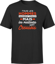 T shirt homme Les meilleurs sont creusois