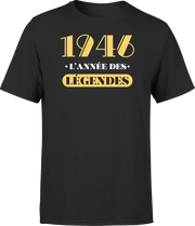 T shirt homme 1946 l'année des légendes