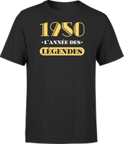 T shirt homme 1950 l'année des légendes