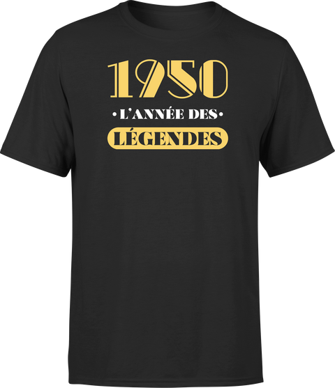 T shirt homme 1950 l'année des légendes