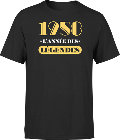 T shirt homme 1958 l'année des légendes