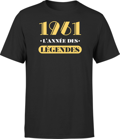 T shirt homme 1961 l'année des légendes