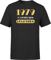 T shirt homme 1979 l'année des légendes