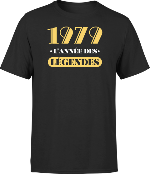 T shirt homme 1979 l'année des légendes