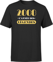 T shirt homme 2008 l'année des légendes