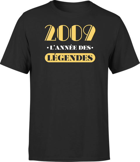 T shirt homme 2009 l'année des légendes