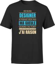 T shirt homme j ai raison je suis dentiste