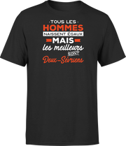 T shirt homme Les meilleurs sont deux sevriens