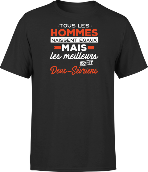 T shirt homme Les meilleurs sont deux sevriens