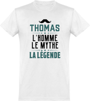  T shirt homme thomas l'homme le mythe la légende