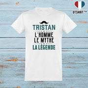  T shirt homme tristan l'homme le mythe la légende