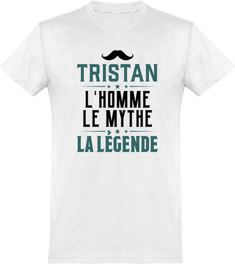  T shirt homme tristan l'homme le mythe la légende